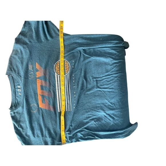 Fox Mens Green Racing MX74 Biking Skating Moto Short Sleeve T-Shirt Size XL - Picture 7 of 9